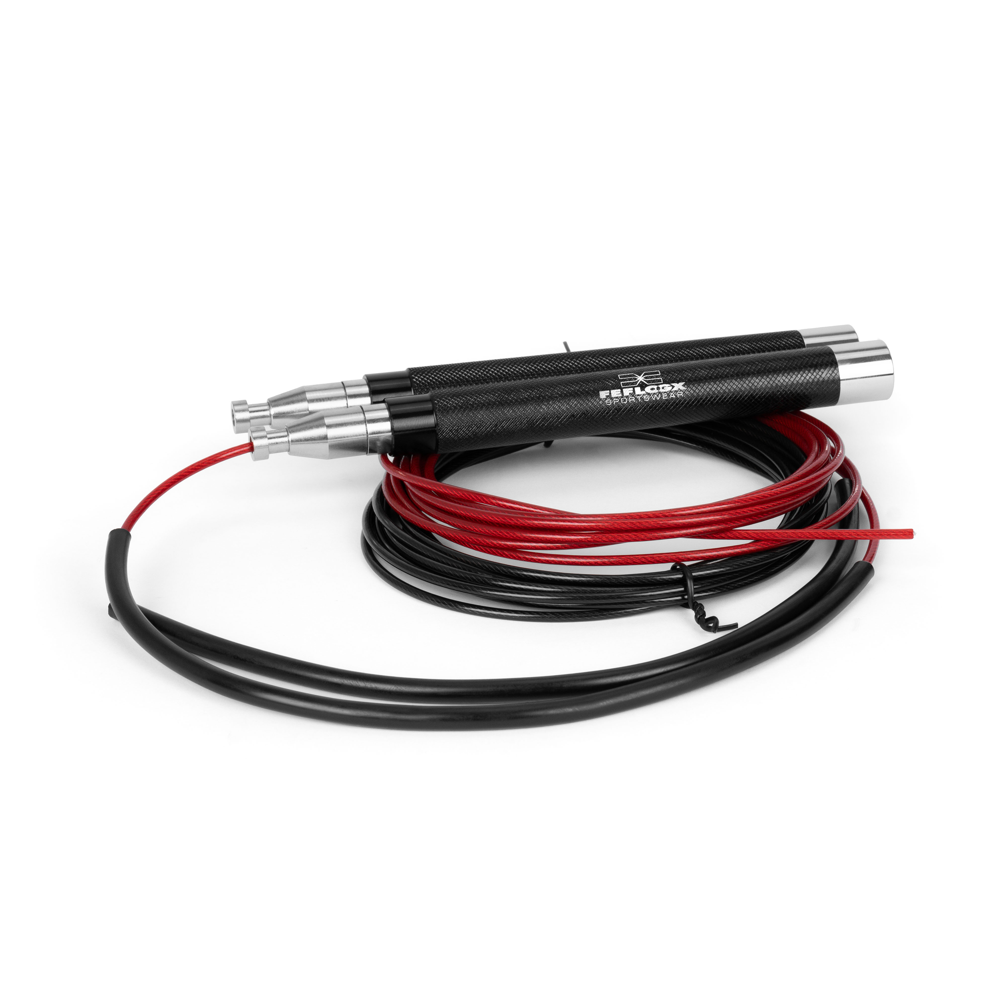 FFX Pro Speed Rope Springseil Athletic Performance by FEFLOGX. 3m Länge & Größenverstellbar, Hochwertigstes Rope Skipping Seil, Seilspringen auf höchstem Niveau für eine exzellente Performance, Sport Springseil Fitness Erwachsene & Kinder, Box-Springseil, Springs Seil, Fast Rope, MMA, Kampfsport Skipping Rope by FFX mit Kugellager & Steck-Verschluss, 1 SEIL GRATIS (4). FFX Pro Speed Rope Springseil Athletic Performance