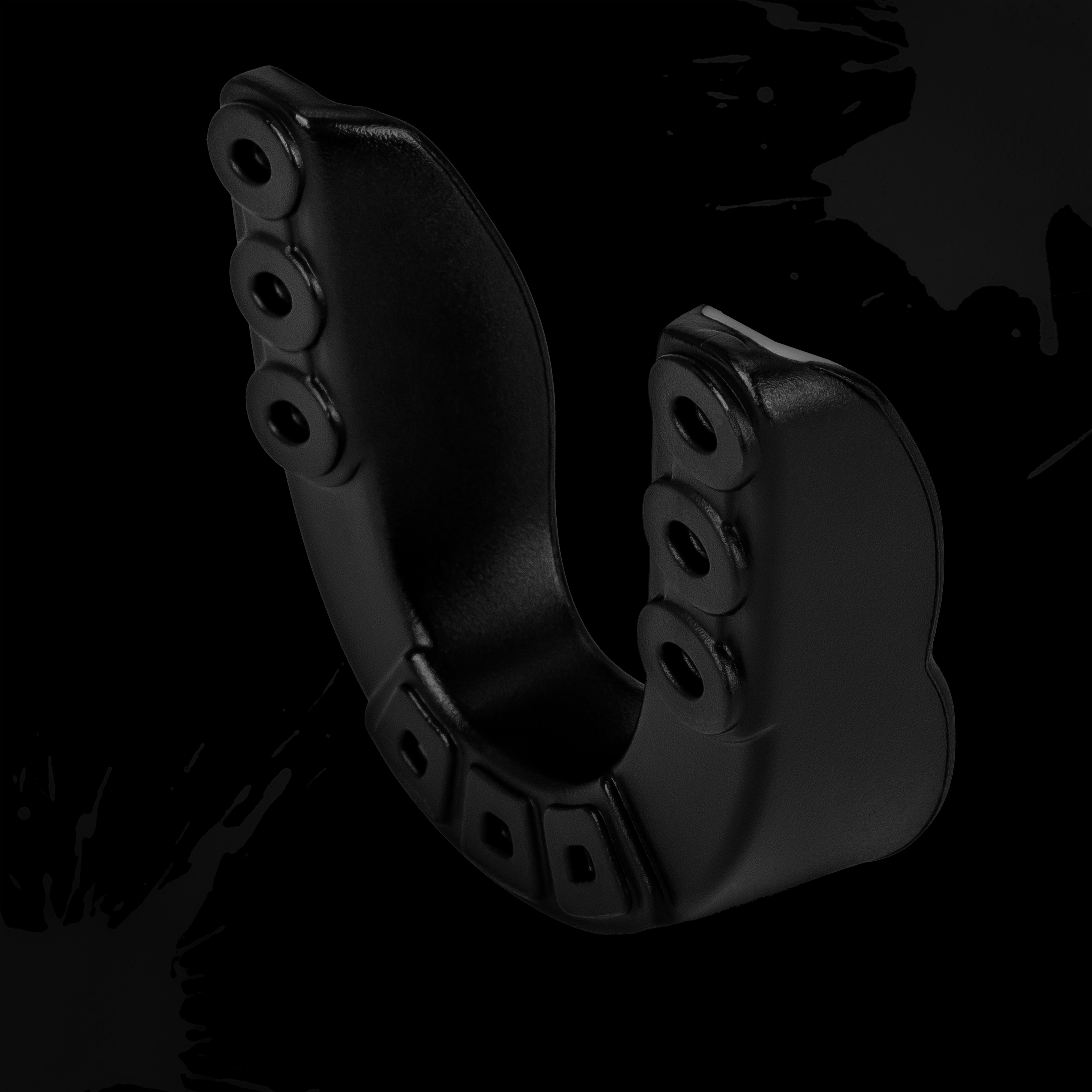 FFX Profi Mundschutz Elite Striker, Box Mundschutz Boxen, Kampfsport Zahnschutz, Mundschutz MMA Zahnschutz, mit FFX Logo, top Atemkanäle, super Dämpfung, optimale Stoßverteilung für maximalen Schutz, Black Blood Image.